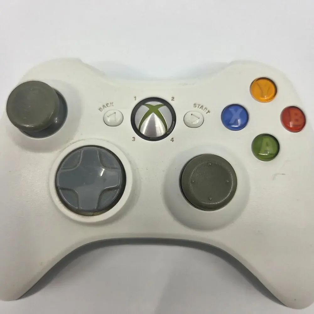 Official OEM Original Microsoft Xbox 360 Wireless Controller White + Powerpak